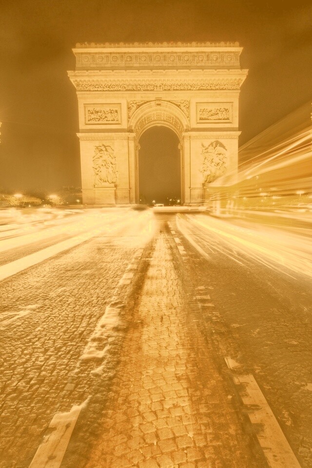 Елисейские поля с Триумфальной аркой обои