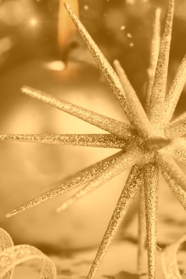 Новогодние игрушки и украшения обои