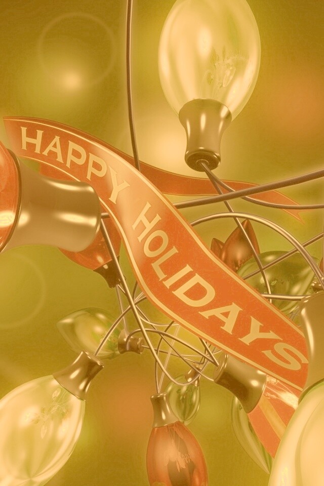 Гирлянда в 3D обои