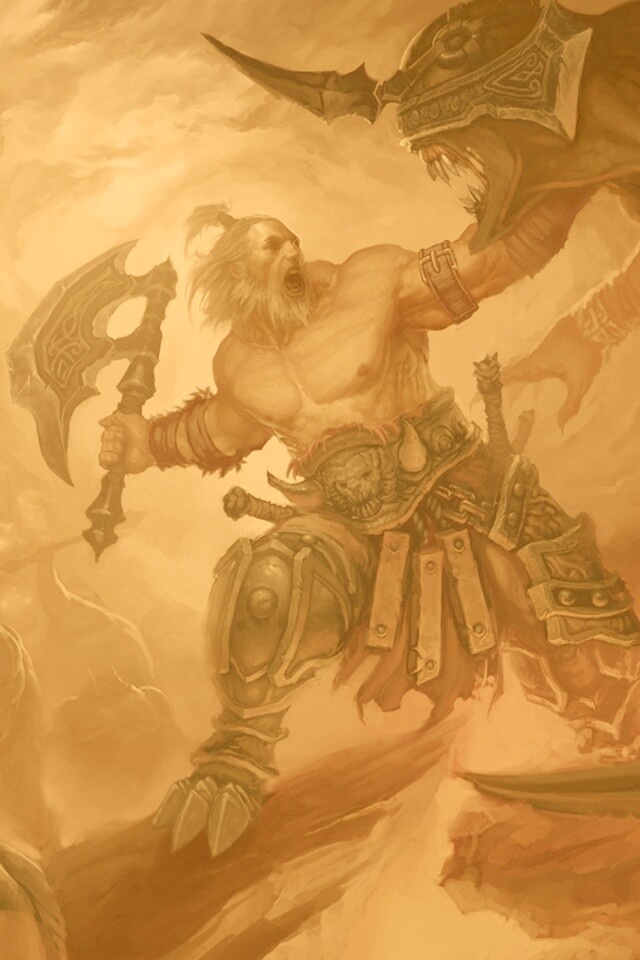 Варвар из Diablo 3 обои