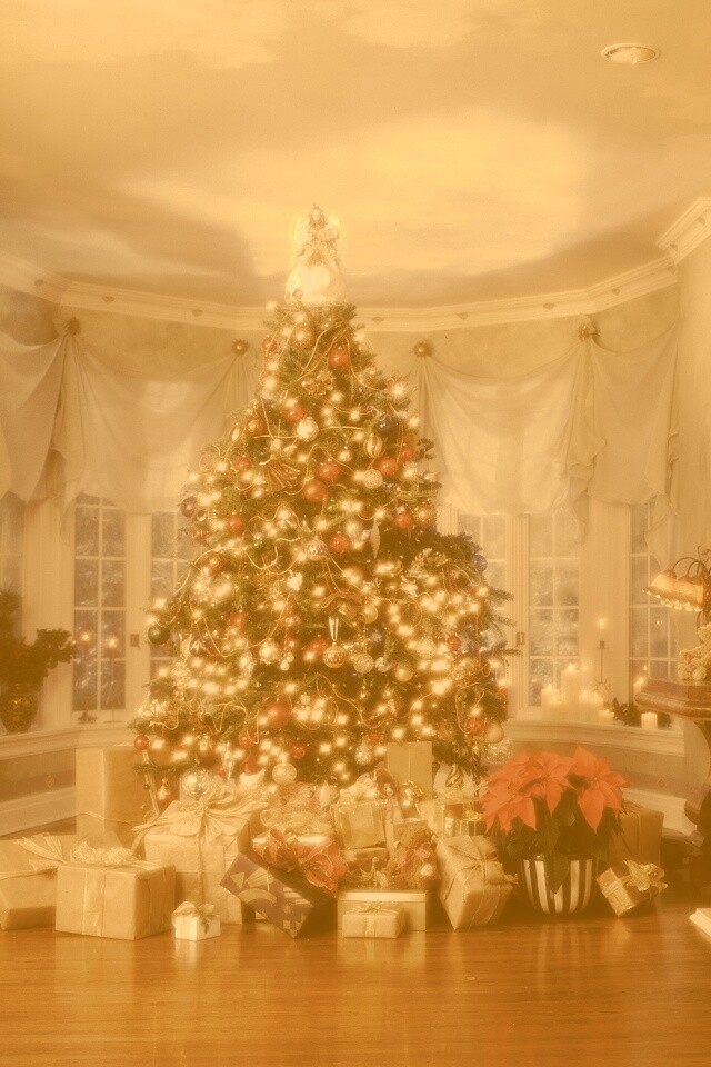 Подарки под ёлкой обои