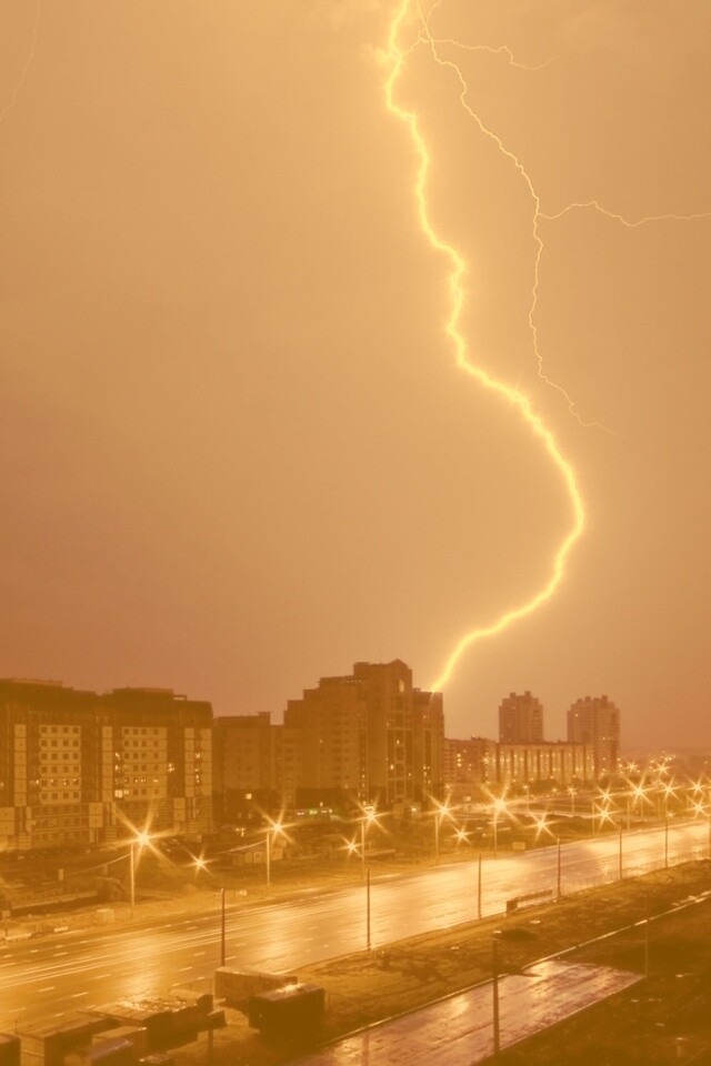 Молния обои