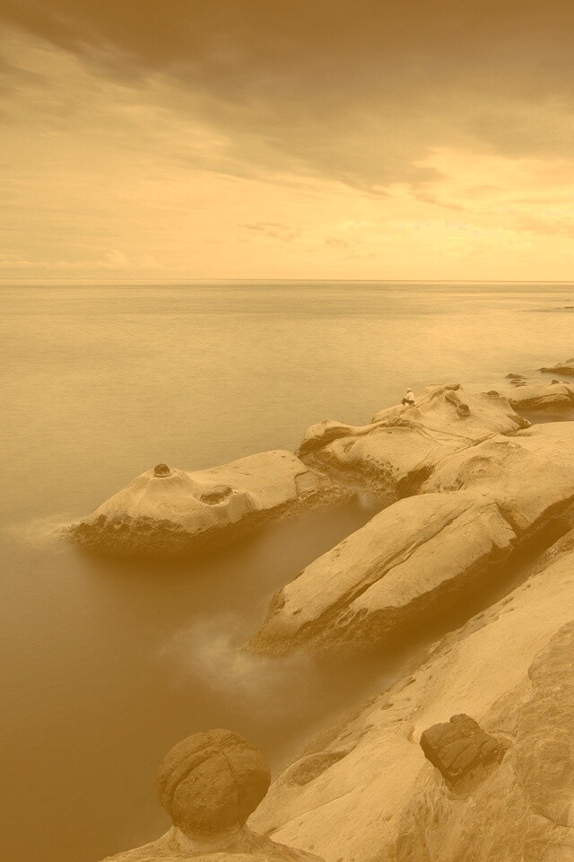 Замерзший мыс где-то там обои