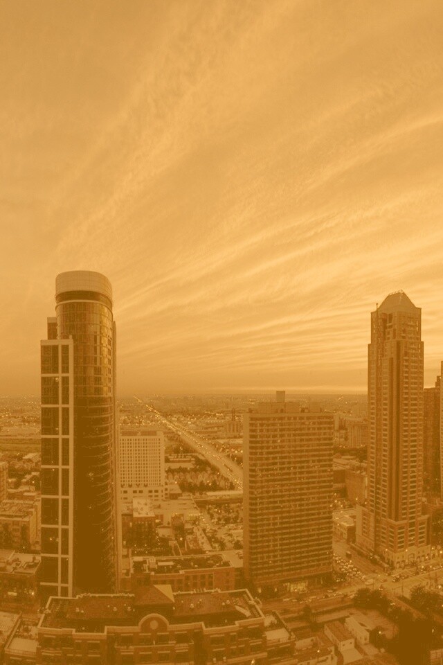 Сумерки в городе обои