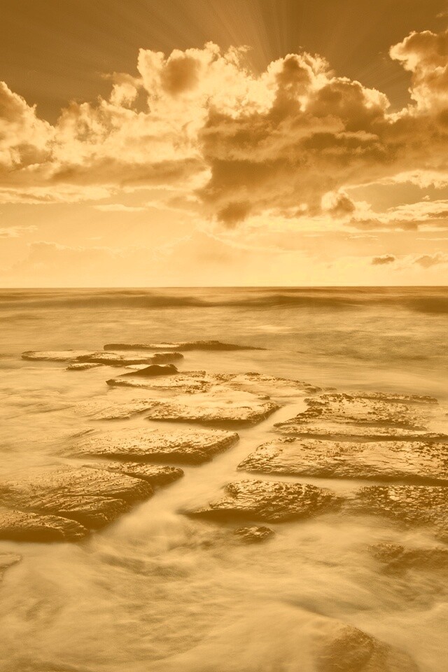 Море в HDR обои