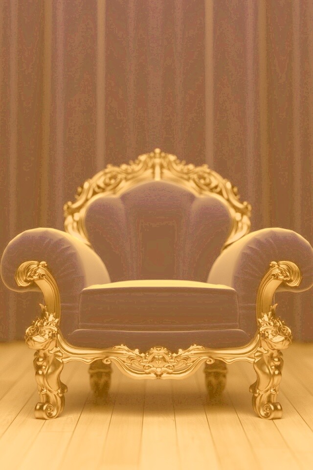 Королевское синее кресло обои