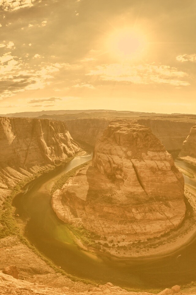 Каньон летом обои