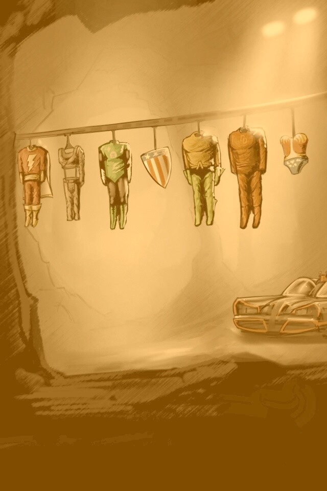 Пещера супергероев обои