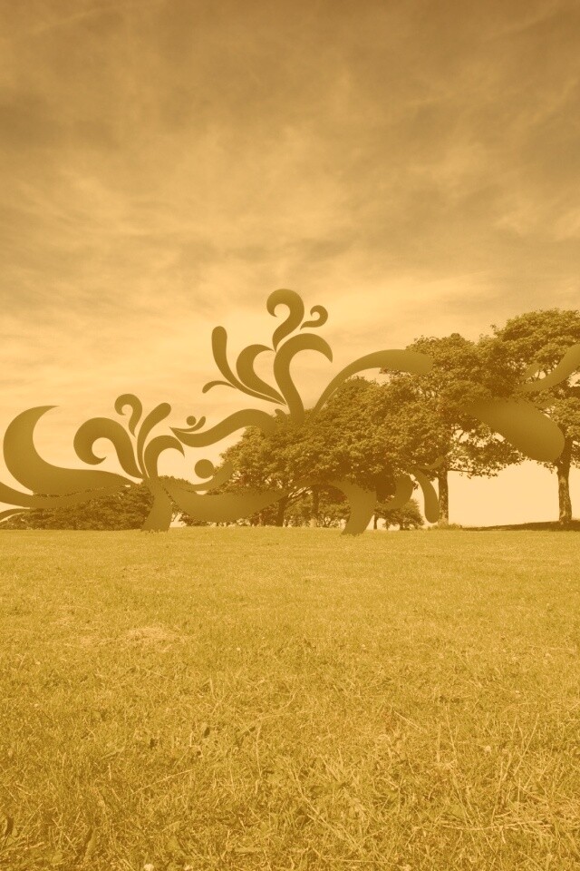 На равнине обои