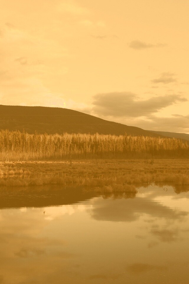 Осеннее озеро обои