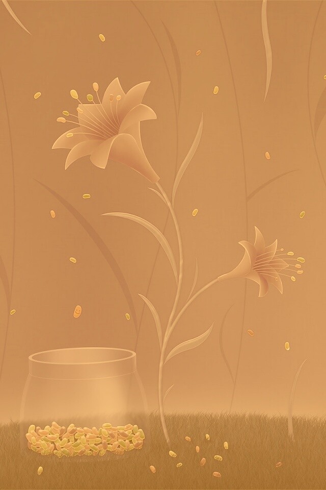 Волшебные цветы и конфетки обои