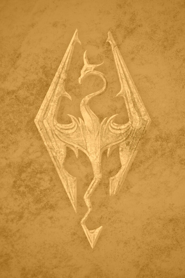 Логотип Skyrim обои