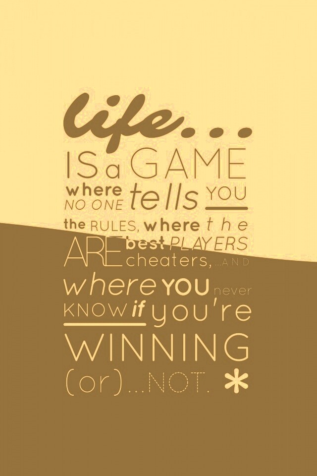 Жизнь - игра обои