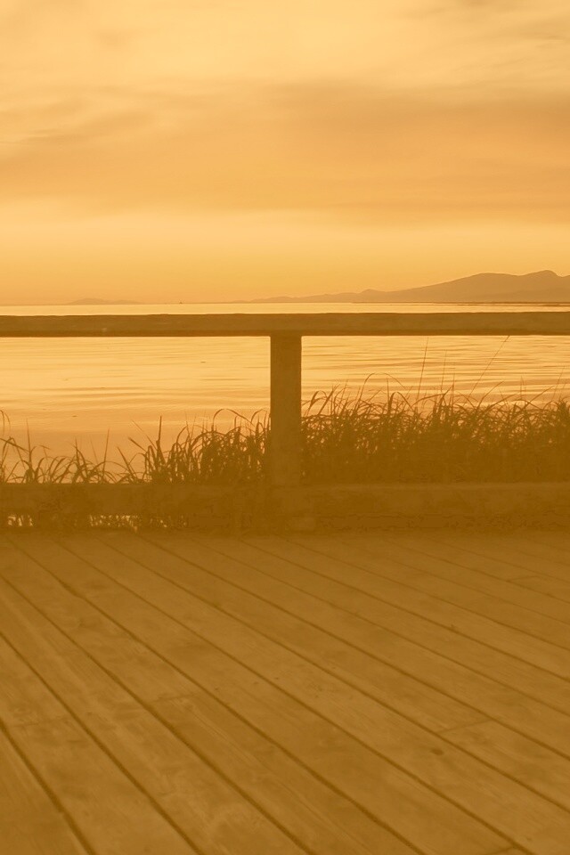 Терасса на море обои