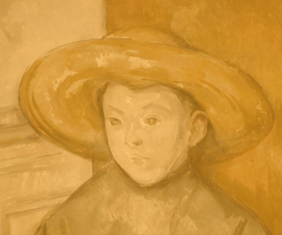 Мальчик в шляпе обои