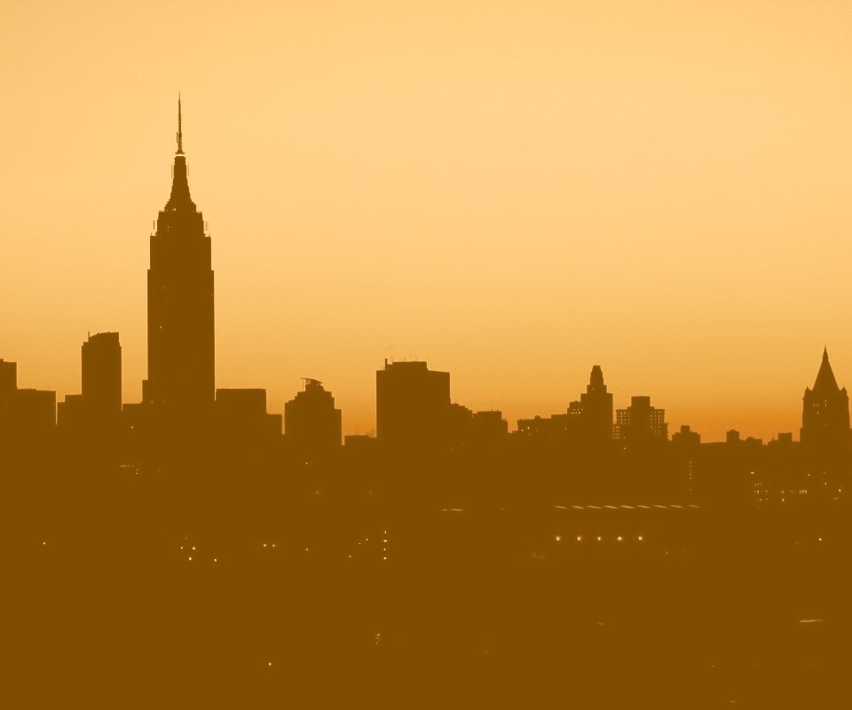 Утренний город обои