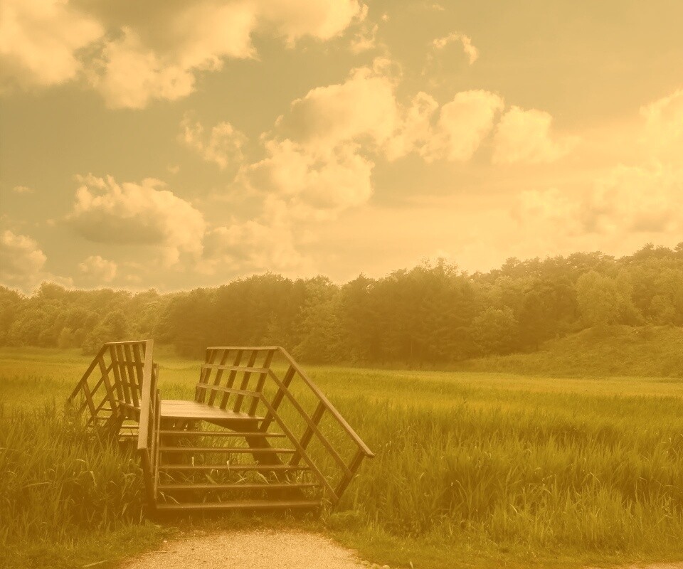 Мостик обои