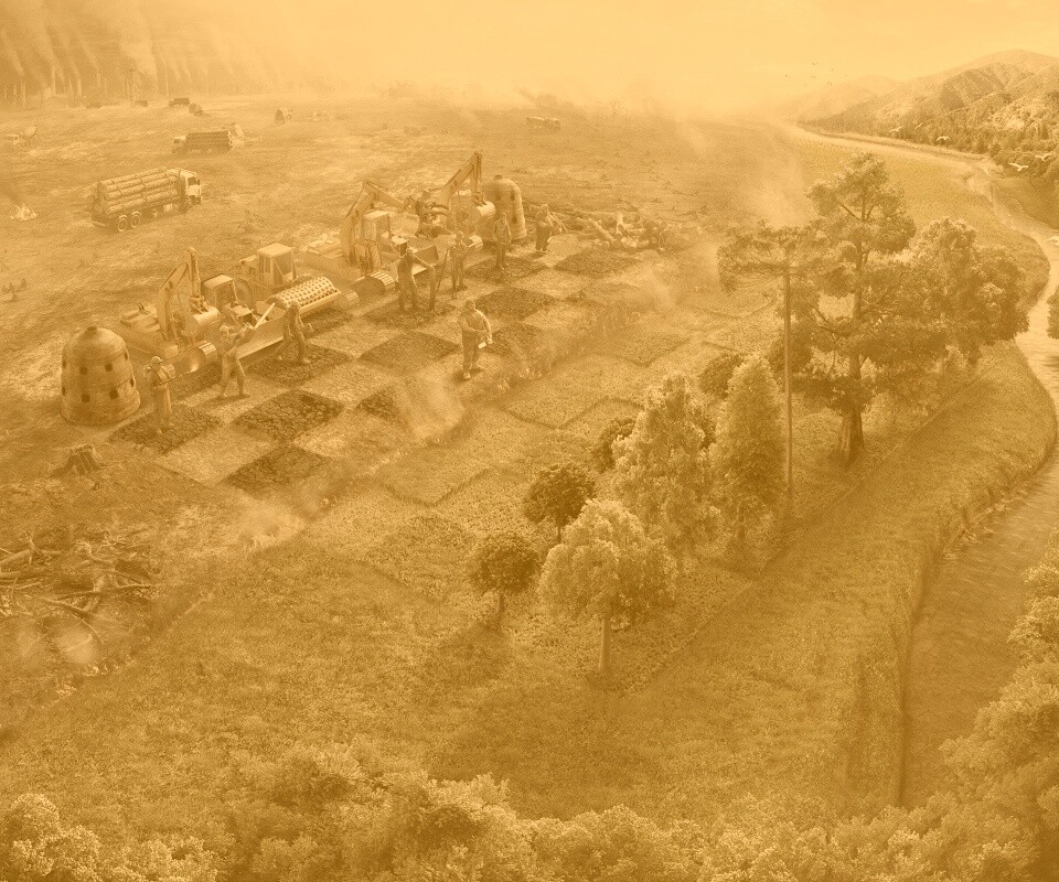 Цивилизация против природы обои