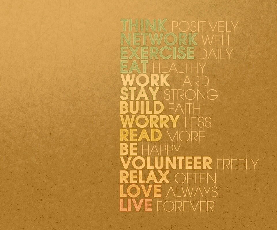 Think possitively обои