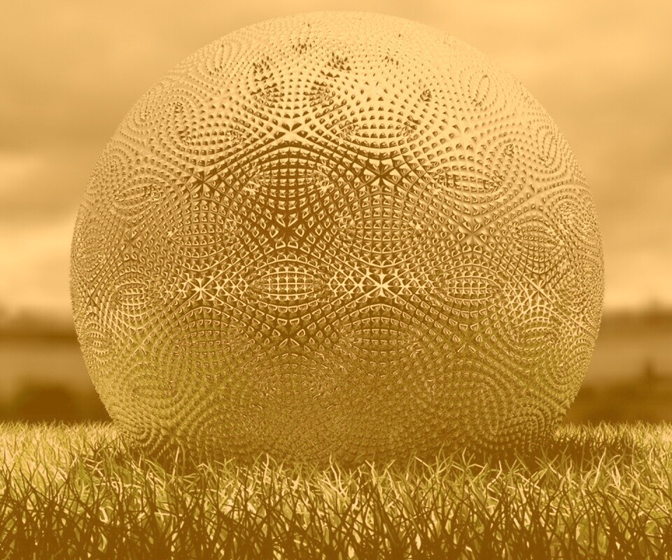 Металлический мяч для гольфа обои