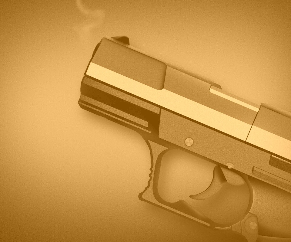 Дымящийся ствол обои