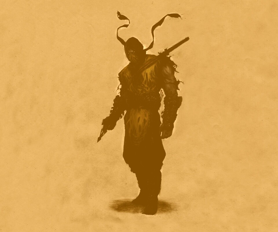 Скорпион из Мортал Комбат обои