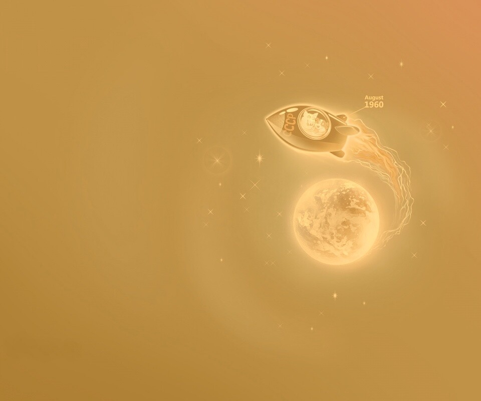 Белка и Стрелка летят в космос обои