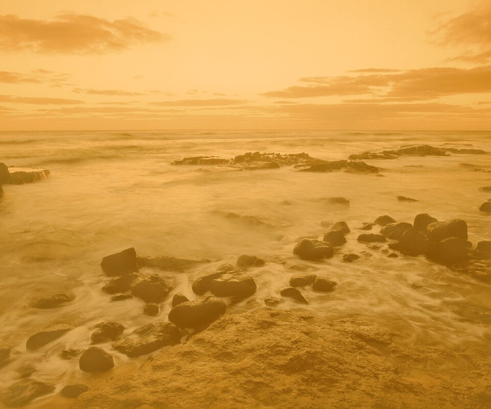 Каменистая отмель обои