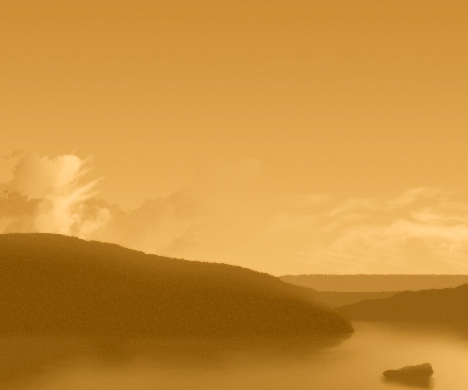 Желтое небо обои