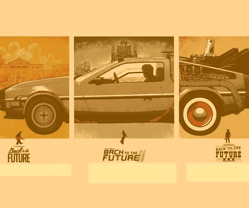 Делориан из Назад в будущее обои