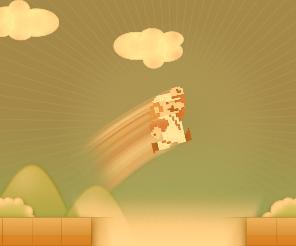 Прыжок Марио обои