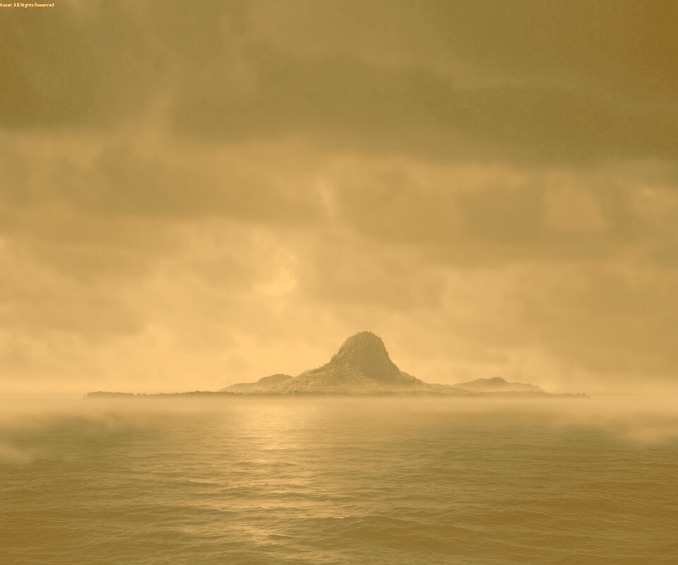 Ночной остров обои