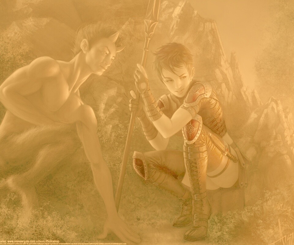 Девушка и сильван обои