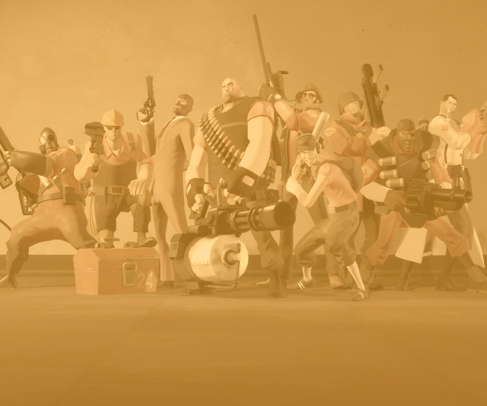 Герои игры Team Fortress 2 обои