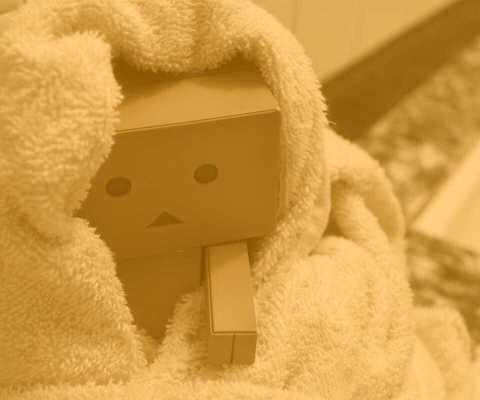 Yotsubato Danbo в полотенце обои