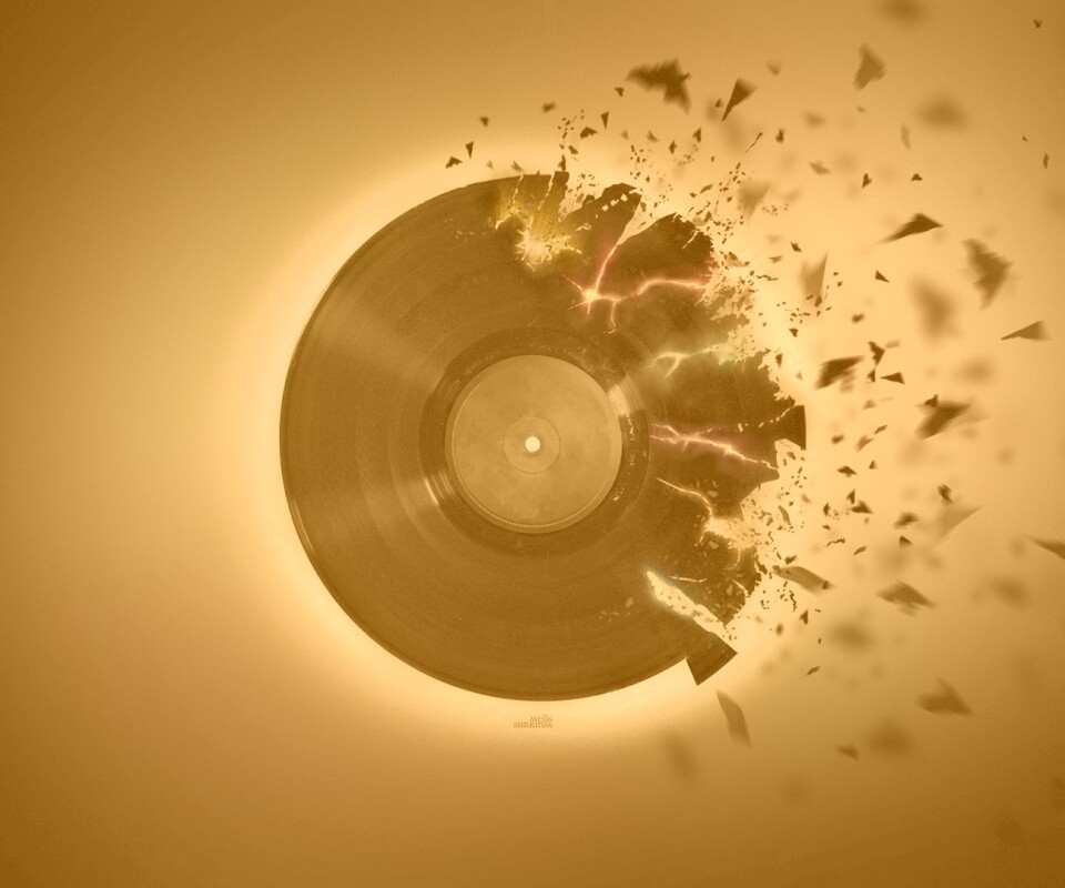 Разрывающийся винил обои