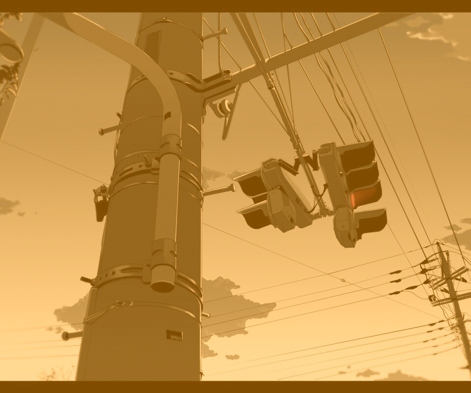 Красный свет обои