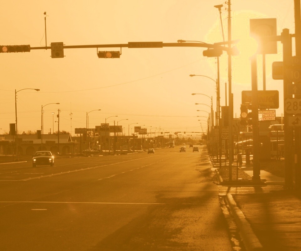 Закат в Лос Анджелесе обои