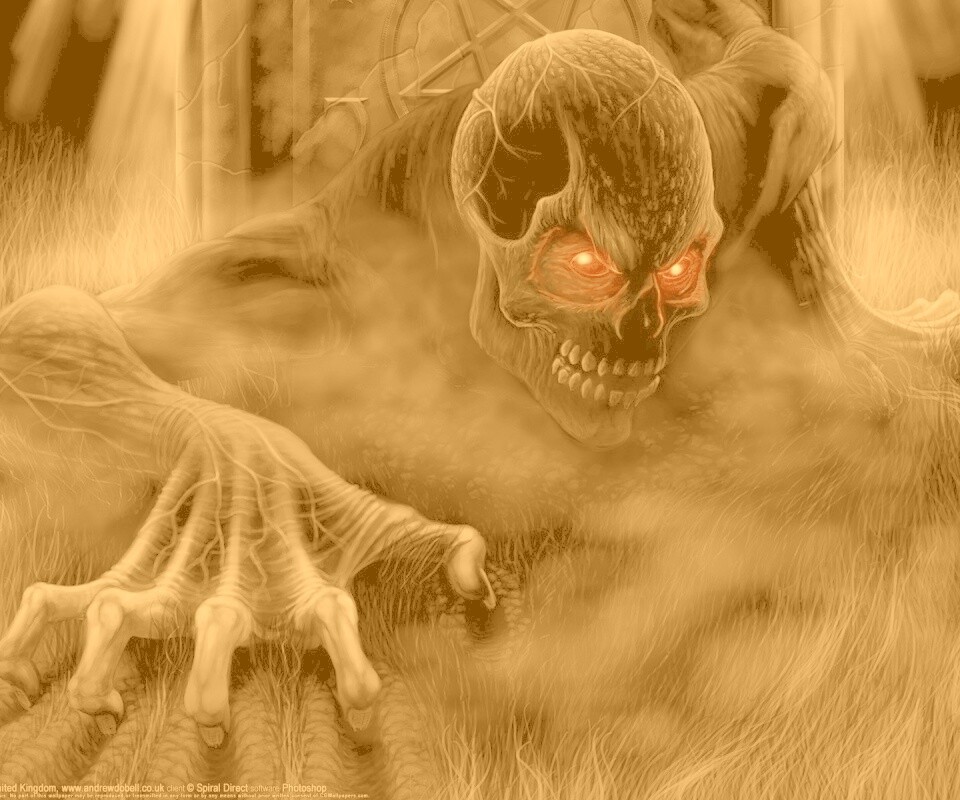 Черный труп вылезает из могилы обои