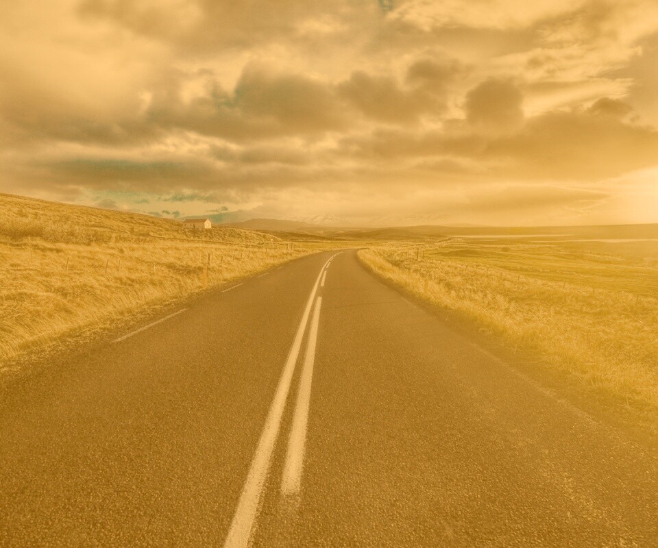 Пустая дорога обои
