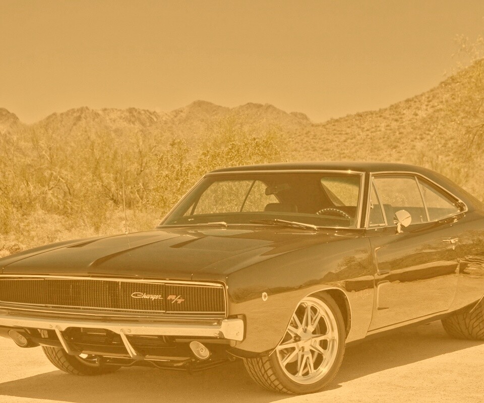 Черный Додж обои