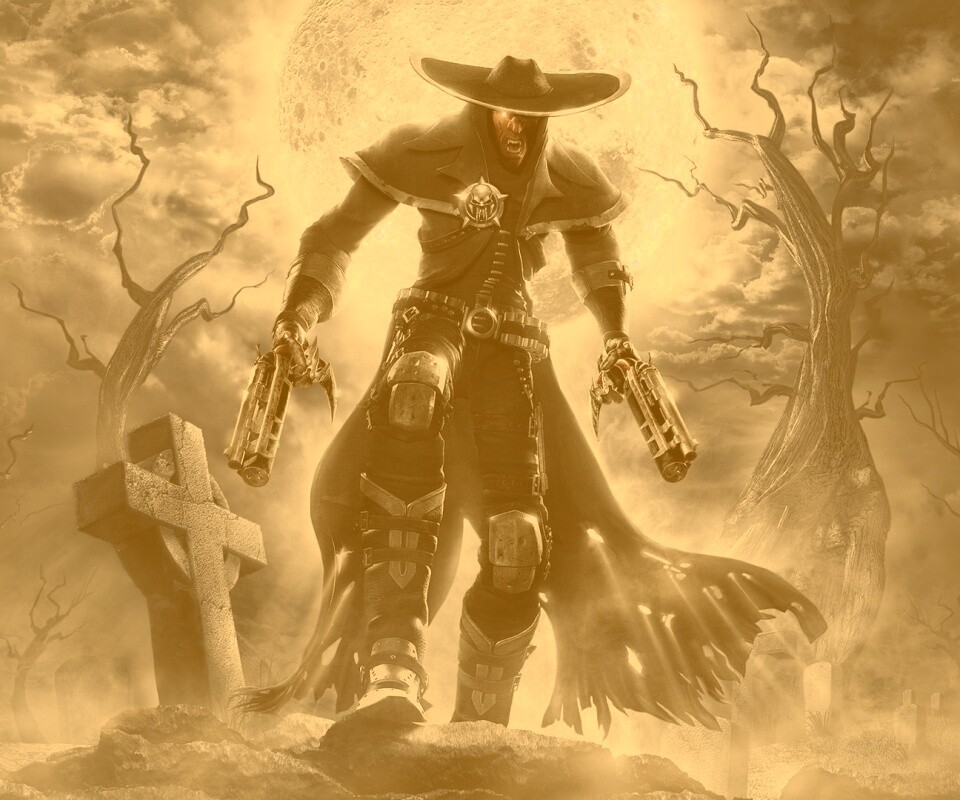 Мертвец с пистолетами обои