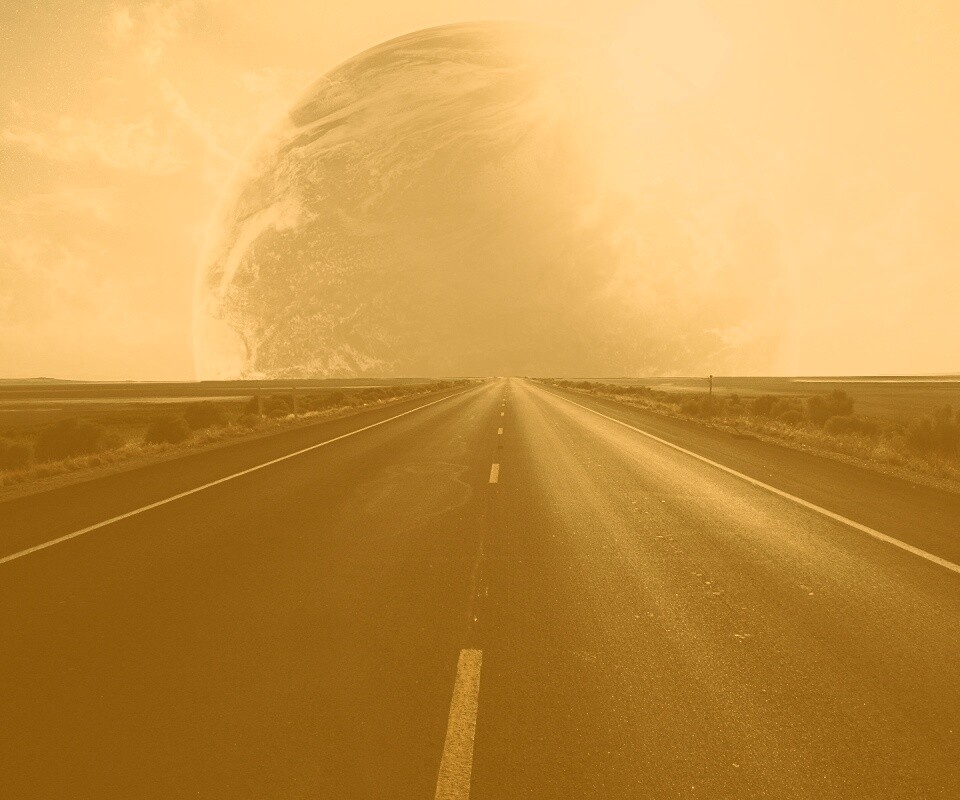 Дорога в луну обои