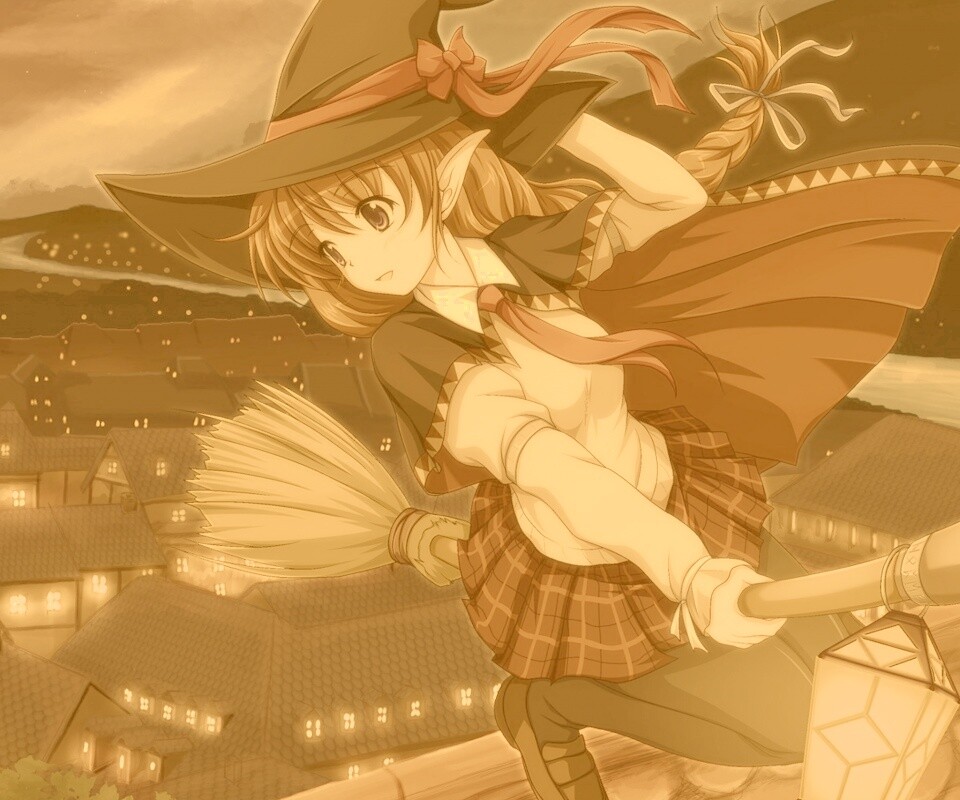 Эльфийская ведьмочка обои