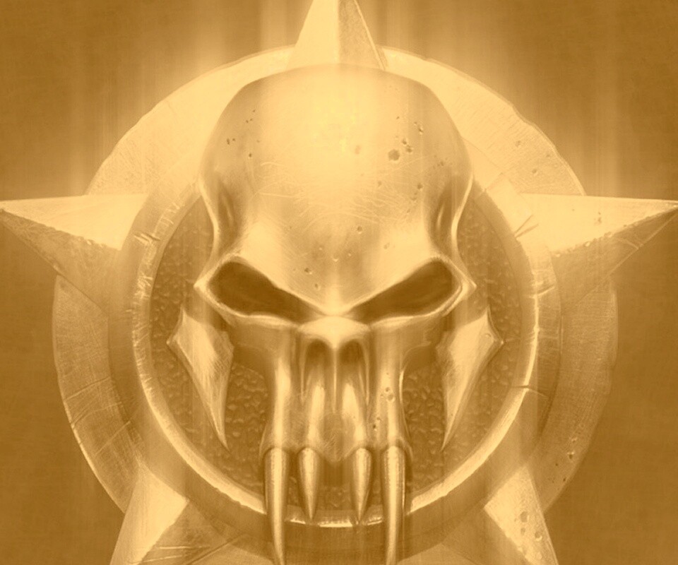 Клыкастый череп обои