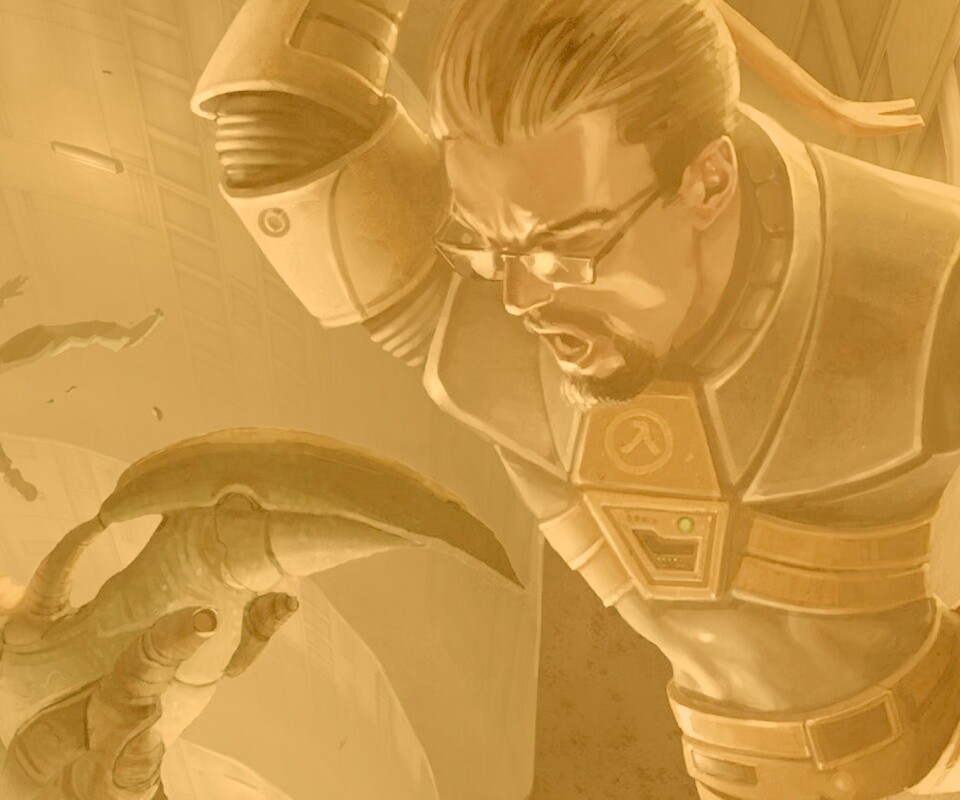 Рисованный Гордон Фримен обои