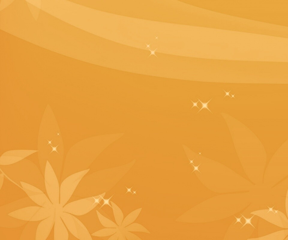 Оранжевый цветочный фон обои