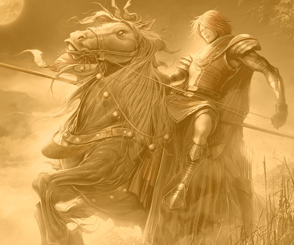 Рыцарь с копьем обои