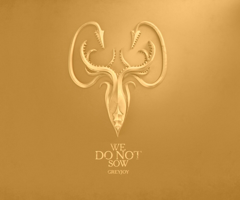 Металлический герб дома Грейджой обои