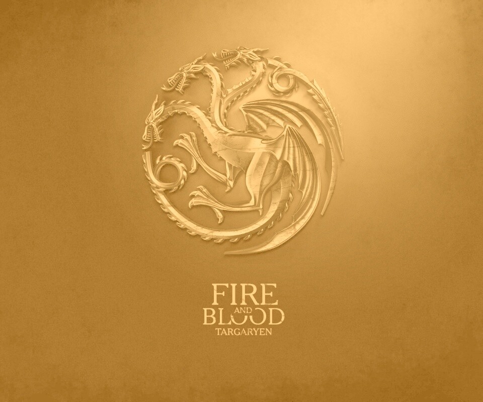 Металлический герб дома Таргариен обои